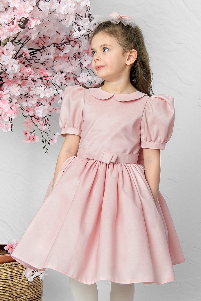 ALEYNA - Powder Exlusive Girl Dress With Hair Accessory